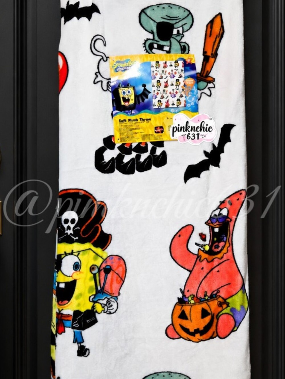 SpongeBob SquarePants Plush Halloween Pirates Throw Blanket